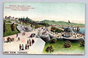 LAKE VIEW TERRACE LEWIS & CLARK EXPOSITION PORTLAND OREGON POSTCARD (1905)