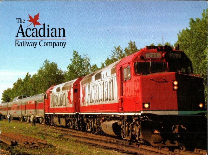 The Accadian Railway Company Postcard