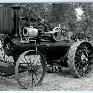 c1960s Lang & Button 1910s Steam Tractor Engine RPPC Photo Vtg Ithaca A11 