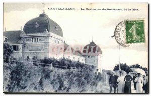 chatelaillon Old Postcard Casino saw the sea boulevard