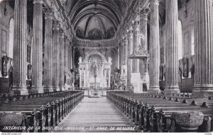 STE. ANNE DE BEAUPRE, Quebec, Canada, PU-1918; Interieur De la Basilique