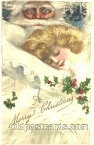 Artist Schmucker, Santa Claus, Christmas 1910 repaired tear right edge, minor...