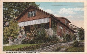 Postcard Billy Sunday's Residence Winona Lake IN