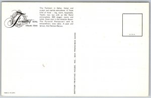 Dallas Texas 1960s Postcard Velvet Crystal And Marble Lobby Fairmont Hotel