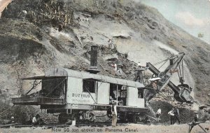 NEW 95 TON SHOVEL ON PANAMA CANAL BUCYRUS POSTCARD (c. 1915)