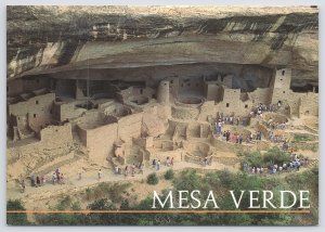 Native Americana Indian~Air View Mesa Verde Park CO~Continental Postcard