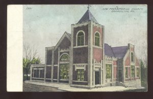 CARROLLTON MISSOURI PRESBYTERIAN CHURCH VINTAGE POSTCARD SWEET SPRINGS MO