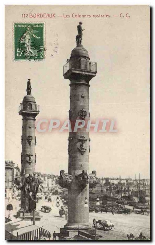 Bordeaux Old Postcard The rostral columns