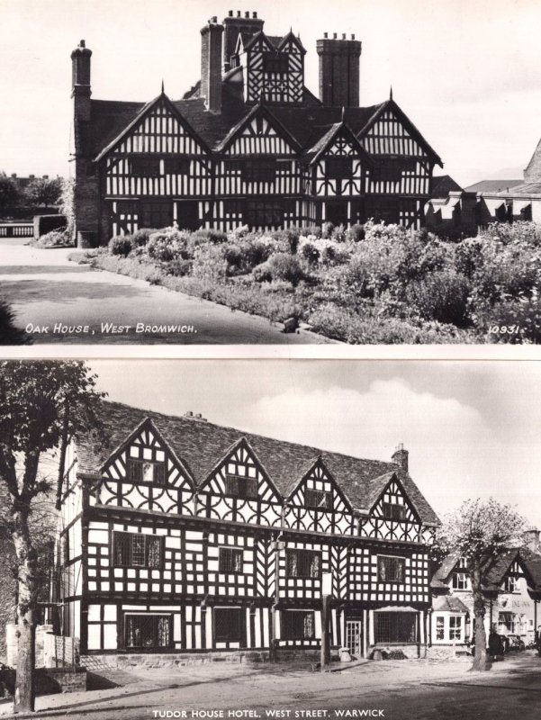 Tudor House Hotel Warwick Restoration Rare 2x Postcard