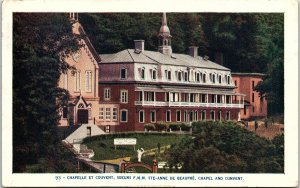 1930s STE ANNE BEAUPRE CANADA CHAPEL AND CONVENT POSTCARD 43-116