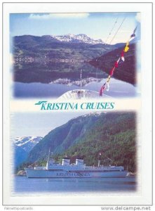 KRISTINA Cruises, Ship in harbour, Finland Cruise ship line 1980s #2