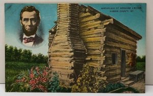 Hardin County KY Birthplace of Abraham Lincoln to Hagerstown Md Postcard F6