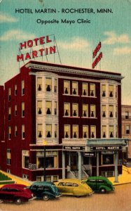 Minnesota Rochester Hotel Martin 1952