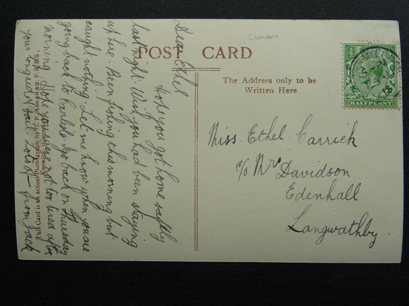 Cumbria ULLSWATER Pooley Bridge c1915 RP Postcard by G.P. Abraham