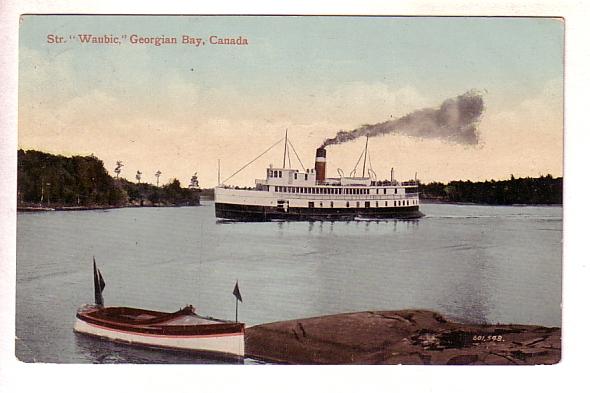 Str Waubic Georgian Bay, Ontario, Split Ring Cancel, Waubemick