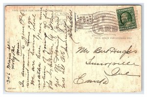 Postcard Post Office Holyoke Mass. Massachusetts c1910 Postmark