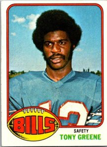 1976 Topps Football Card Tony Greene Buffalo Bills sk4258