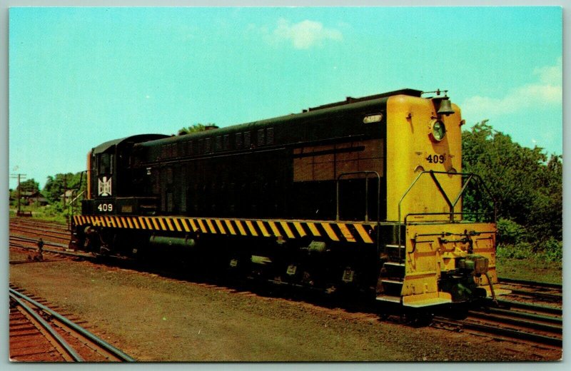 Bessemer & Lake Erie 409 Train Model AS-616 UNP Chrome Postcard G11