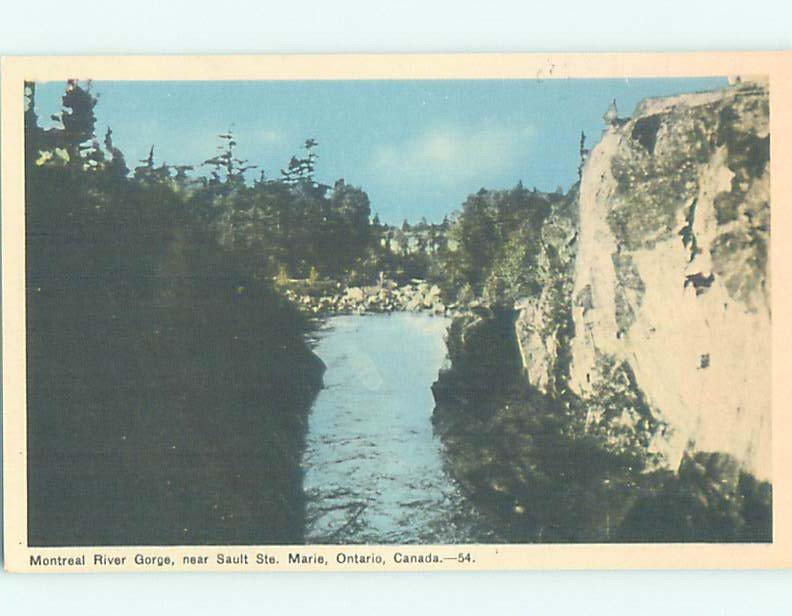 1930's NATURE SCENE Sault Ste. Marie Ontario ON AD3566
