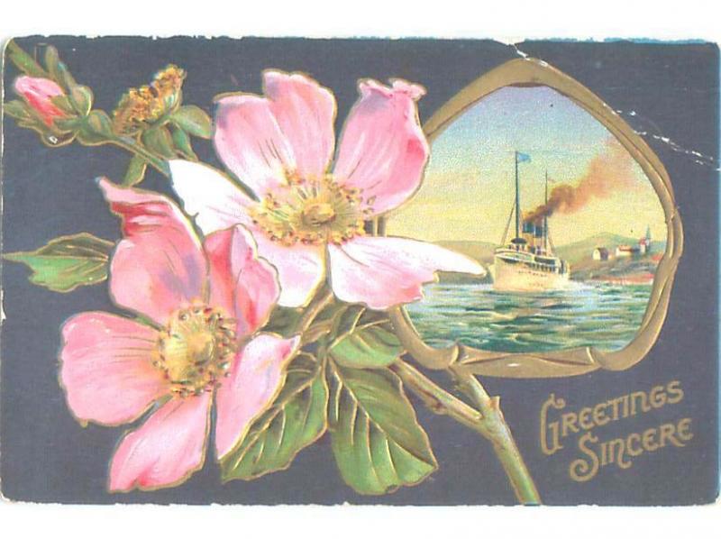 Divided-Back BEAUTIFUL FLOWERS SCENE Great Postcard AA2280