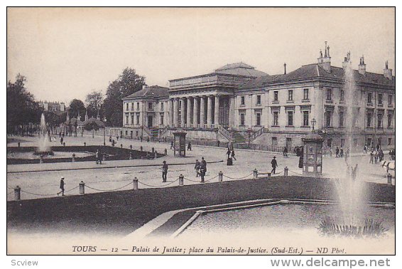 Palais De Justice; Place Du Palais-de-Justice, Tours (indre et Loire), France...