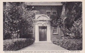 California Los Angeles Principal Entrance Of The Monastery And Novitiate Albe...