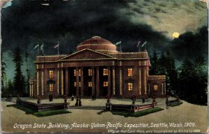 VINTAGE POSTCARD THE OREGON STATE BUILDING AT THE ALASKA-YUKON-PACIFIC EXPO 1909