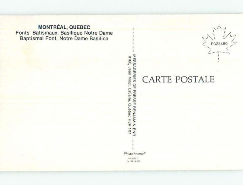 Unused Pre-1980 TOWN VIEW SCENE Montreal Quebec QC p9198