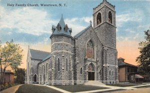 J42/ Watertown New York Postcard c1910 Holy Family Church 57