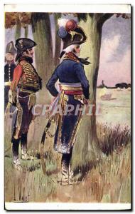 Old Postcard Fantasy Illustrator Vallet Kleber Army