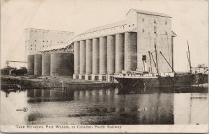 Fort William Ontario Tank Elevators Steamship c1905 Postcard E97