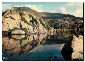 Postcard Modern Cerdagne Francaise Lakes of Lake Carlitte Lacoumase