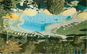 Hotel Moraine on the Lake Swimming Pool Highland Park Illinois Postcard 21-2176