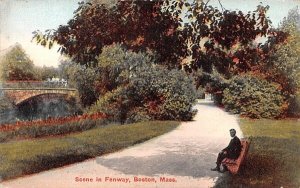 Scene in Fenway in Boston, Massachusetts