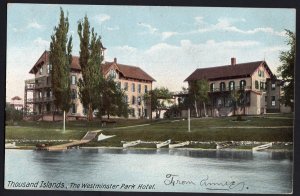 New York THOUSAND ISLANDS The Westminster Park Hotel - Und/B - Vintage