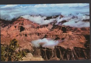 Arizona Grand Canyon National Park - huge chasm hovering clouds ~ Chrome