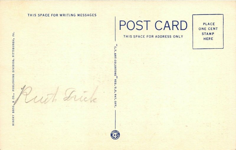 Salem Ohio 1940s Postcard Elks Temple