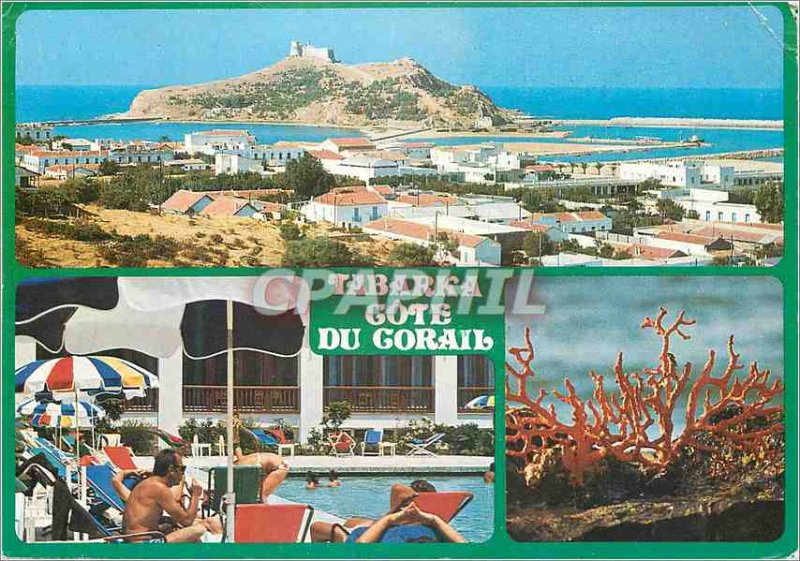 Postcard Modern Tabarka coral coast