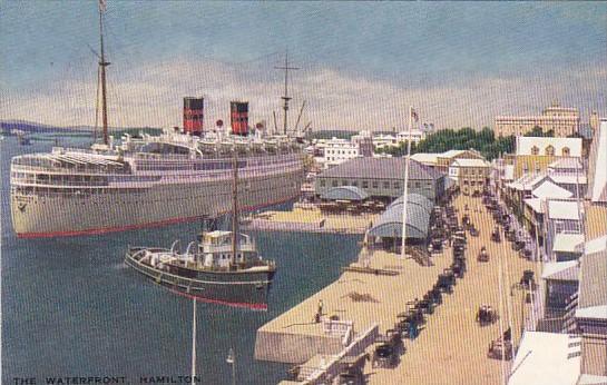 Bermuda Hamilton Steamship At The Waterfront