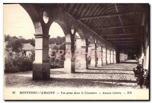 Old Postcard Montfort l'Amaury View taken in the Cimetiere Ancien Cloitre