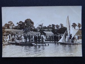 Cheshire PICKMERE LAKE Sailing & Boating c1908 RP Postcard