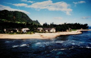 Hawaii Hanalei Colony Resort Kauai Chrome Postcard 08.85