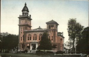 Warren AR Bradley County Court House c1910 Postcard