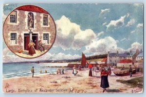 Largo Fife Scotland Postcard Alexander Selkirk Birthplace c1910 Oilette Tuck Art