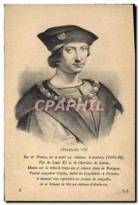 Old Postcard King Charles VIII of France