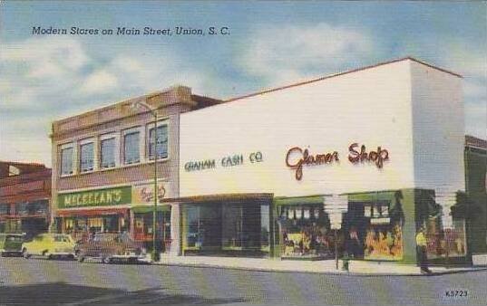 South Carolina Union Modern Stores On Main Street