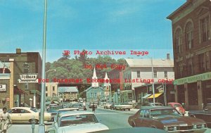 VT, Springfield, Vermont, Main Street, Business Area, 60s Cars, Dexter No 68943C