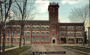 Elmira NY Howell's Box Factory c1910 Postcard 