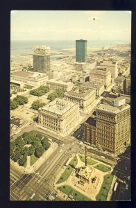 Cleveland, Ohio/OH Postcard, View Towards lake From Terminal Tower