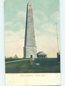 Pre-1907 MONUMENT SCENE Groton Connecticut CT AE8181